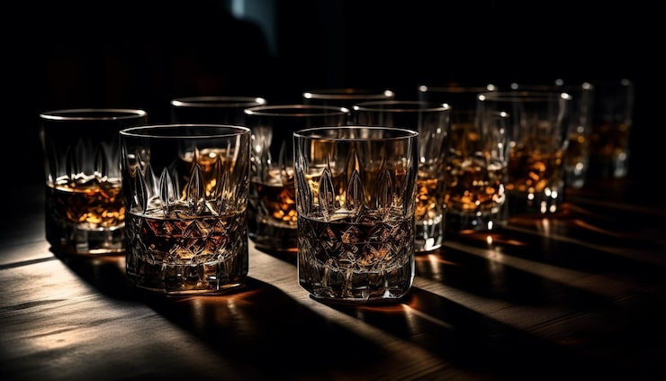 Gratis Bild lyxig whiskyfirande i den eleganta baren, genererad av ai