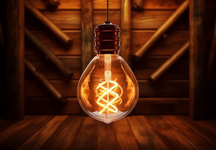 Gratis Bild modern 3d-rendera lampdesign med belysning