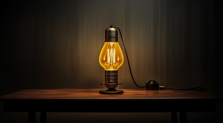 Gratis Bild modern 3d-rendera lampdesign med belysning