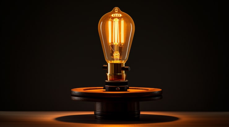 Gratis Bild modern 3d-rendera lampdesign med belysning