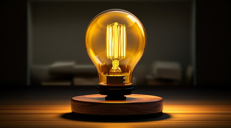 Gratis Bild modern 3d-rendera lampdesign med belysning