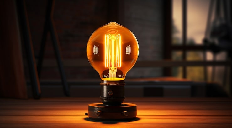 Gratis Bild modern 3d-rendera lampdesign med belysning