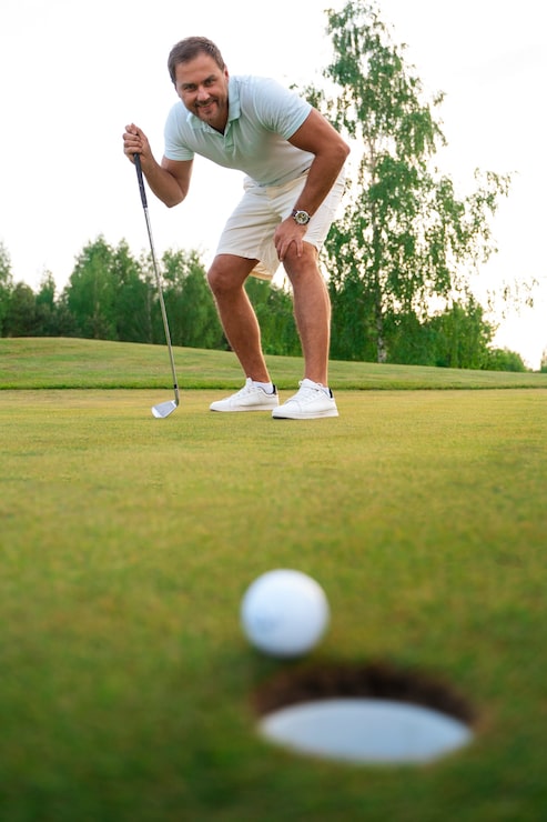 Gratis Bild scen med man på golfbanan