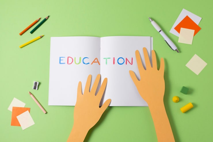 Gratis Bild stilleben med skolmaterial, platt lay