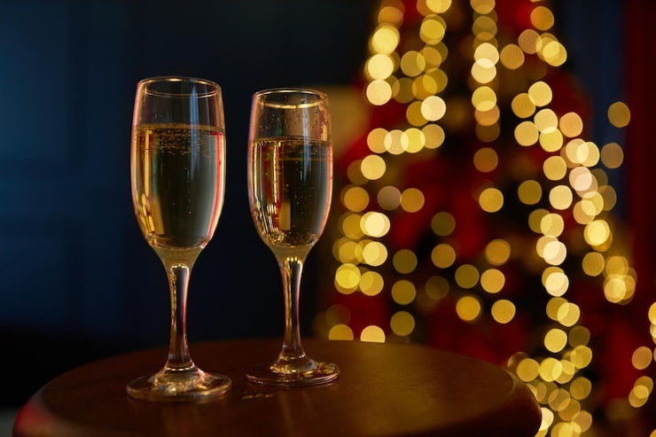 Gratis Bild två glas champagne mousserande vin står på bordet