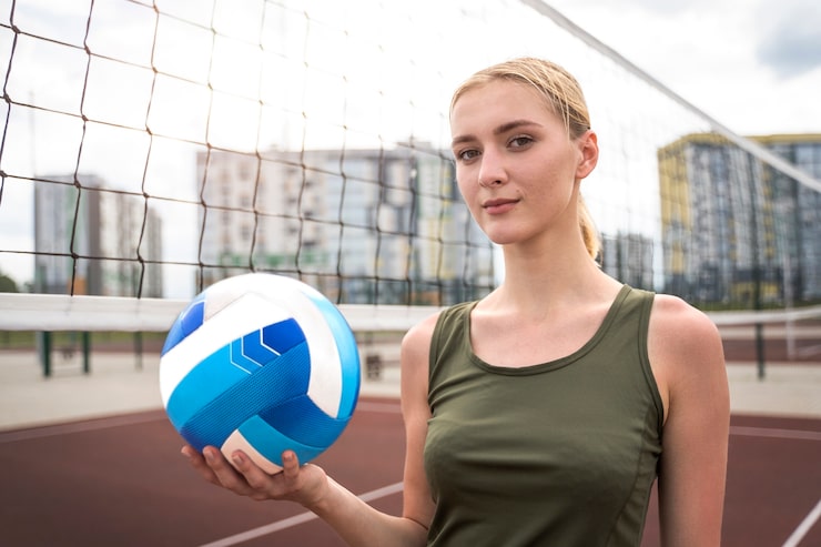 Gratis Bild ung kvinna som volleybollspelare