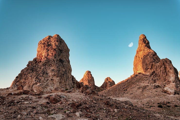 Gratis Bild vacker vy över trona pinnacles i kalifornien