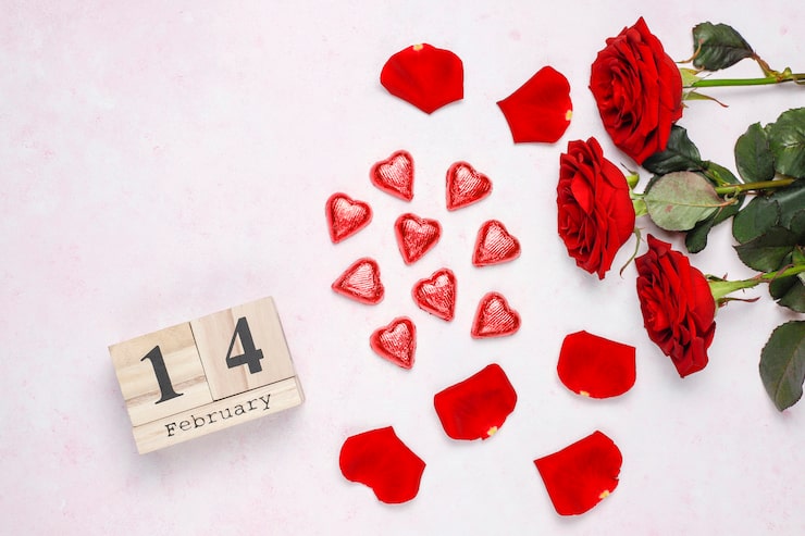 Gratis Foto valentinsdag kort med roser