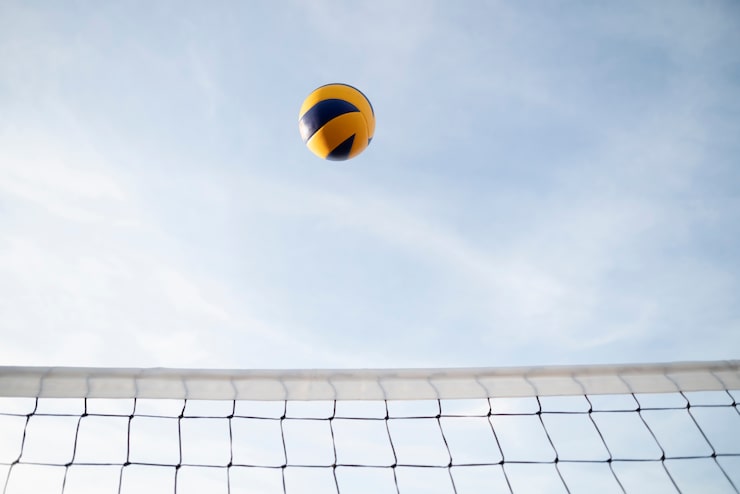 Gratis Bild volleyboll över nätet