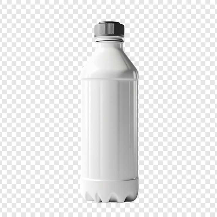 Gratis PSD blank hvid plastikflaske mockup