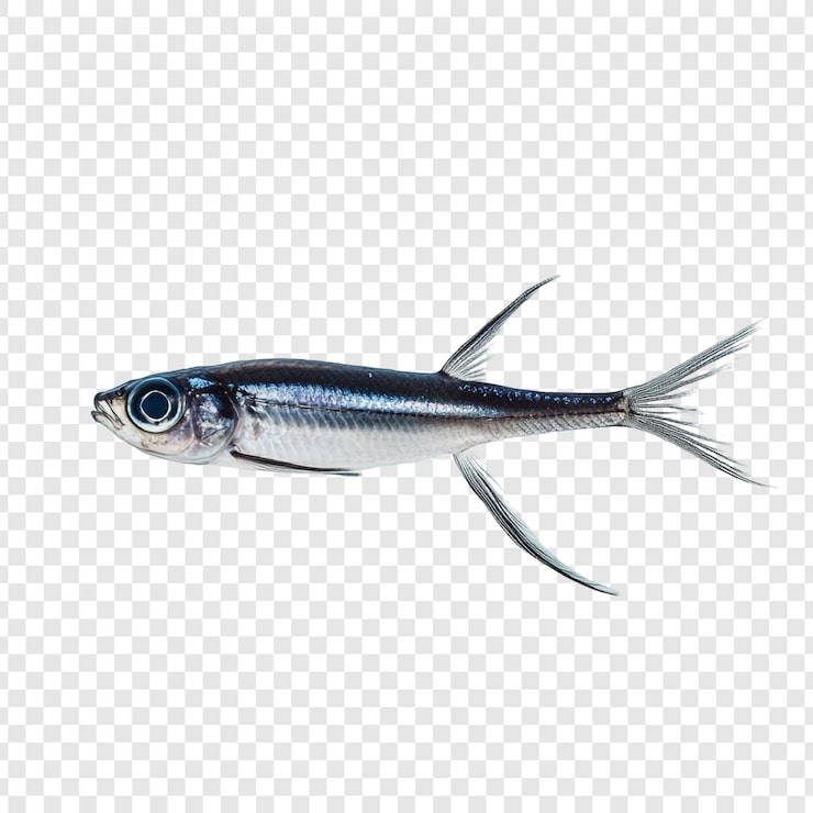 Gratis PSD den slående sølvfisk et nærbilde av en dypvannsboer