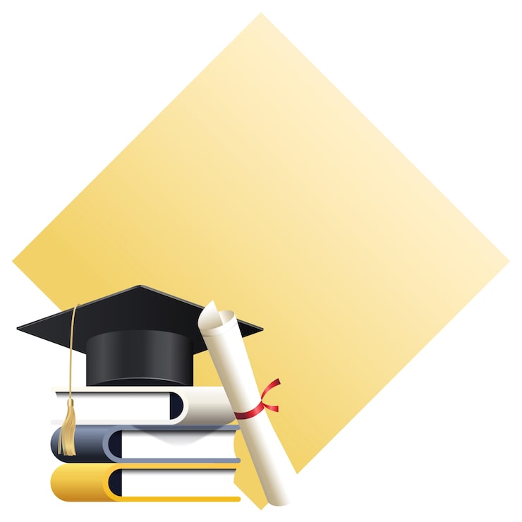 Gratis PSD examensramdesignelement
