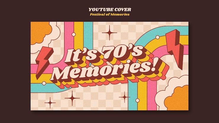 Gratis PSD festival av minner youtube-covermal