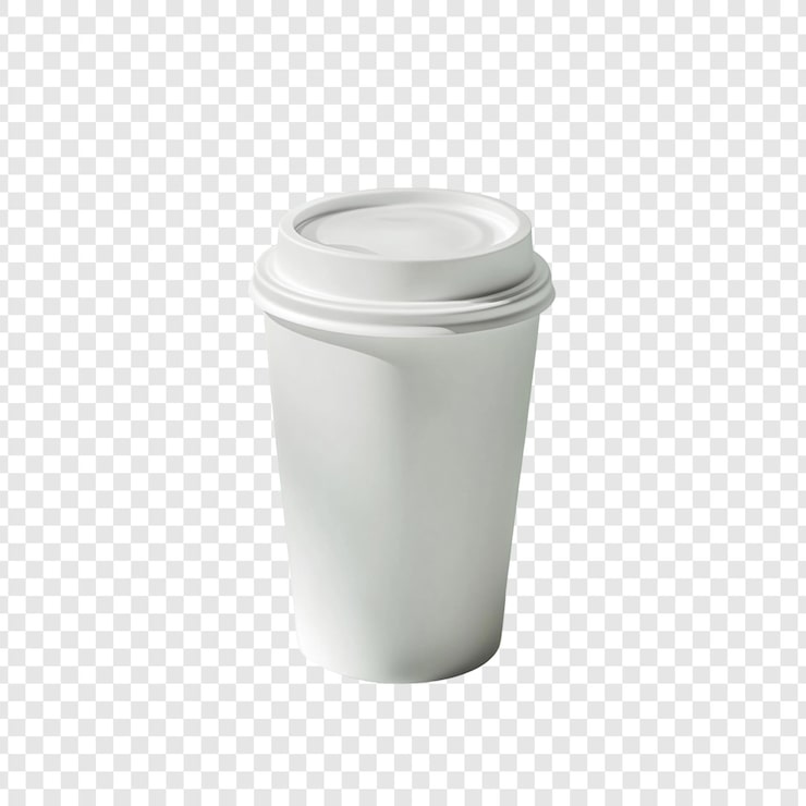 Gratis PSD hvid engangs kaffekop mockup