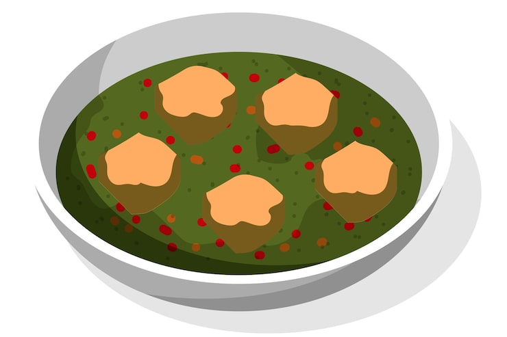 Gratis PSD illustration av indisk mat isolerad