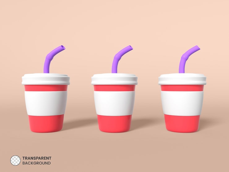Gratis PSD kaffekop-ikon isoleret 3d-rendering illustration