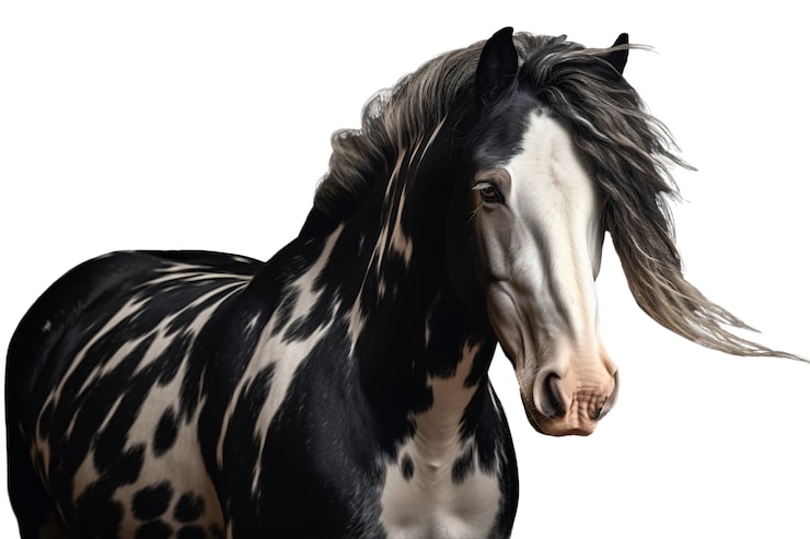 Gratis PSD nærbillede af hest isoleret