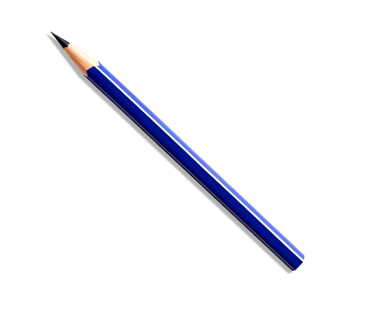 Gratis PSD närbild av kontorsmaterial, penna