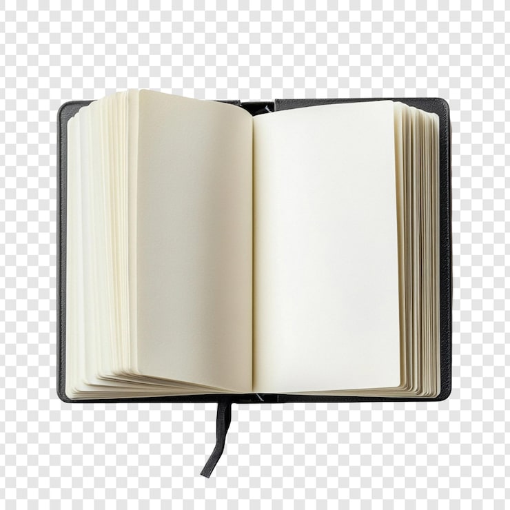 Gratis PSD öppen tom anteckningsbok mockup perfekt för designpresentationer