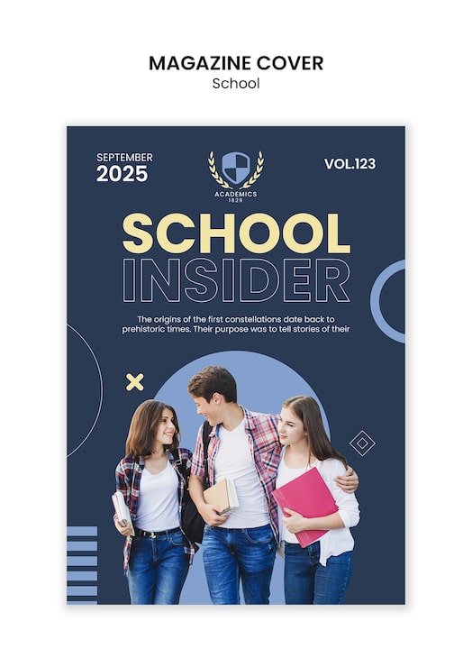 Gratis PSD skolmall-design