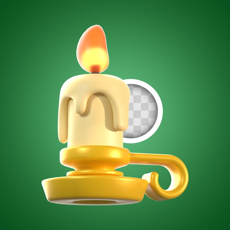 Gratis PSD sødt julelys 3d-illustration