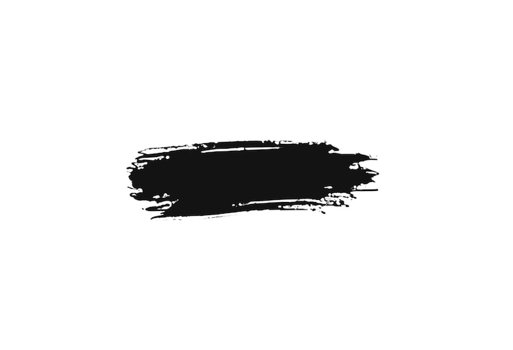 Gratis PSD svart penseldrag