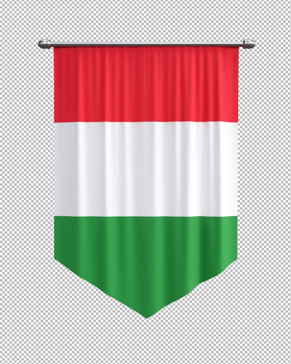 Gratis PSD ungern flag banner