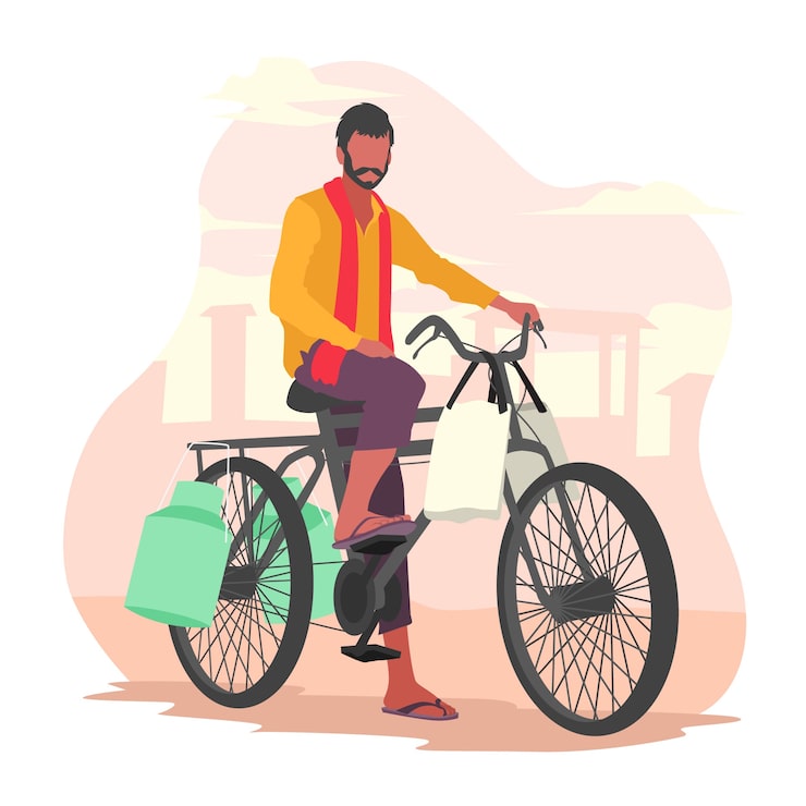 Gratis Vektor håndtegnet illustration af indisk livsstil