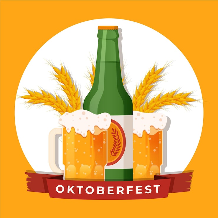 Gratis Vektor oktoberfest begivenhedstema