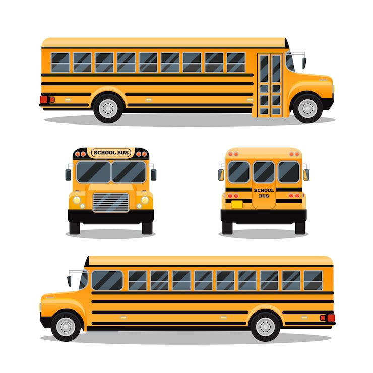 Gratis Vektor skolbuss. transport och fordonstransport, resebil,