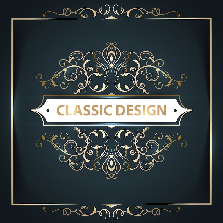 Gratis Vektor klassisk blomsterbakgrunnsdesign