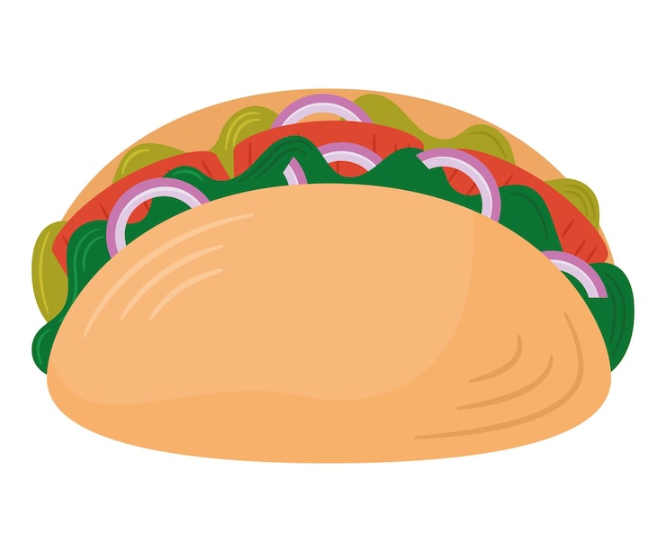 Gratis Vektor sunn taco design