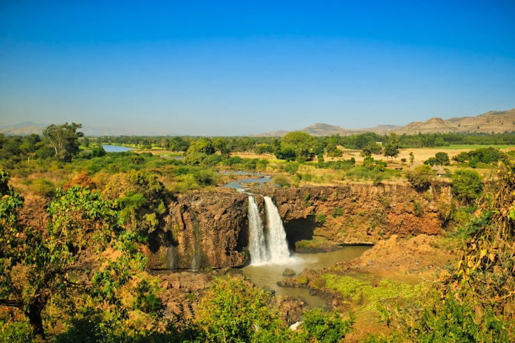 Photo thác blue nile gần bahir dar, ethiopia