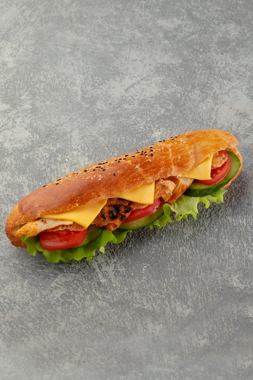 Miễn phí Photo bánh mì sandwich gà với phô mai