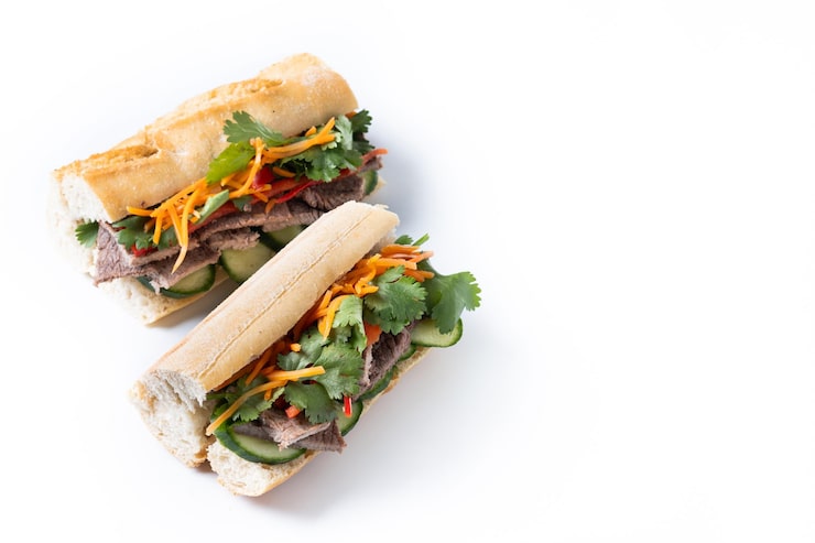 Miễn phí Photo bánh mì sandwich việt nam bị cô lập trên nền trắng