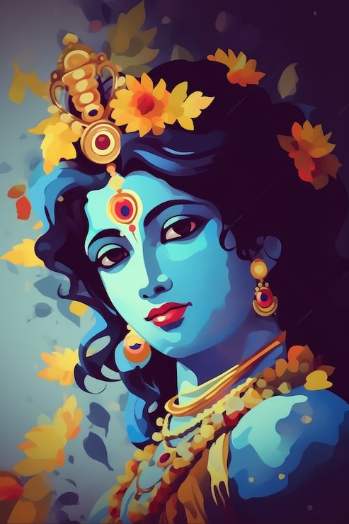 Miễn phí Photo bức tranh vẽ krishna