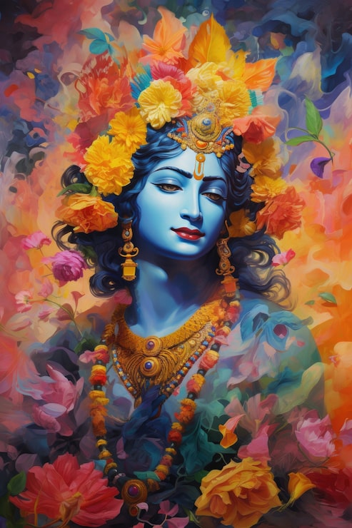 Miễn phí Photo bức tranh vẽ krishna