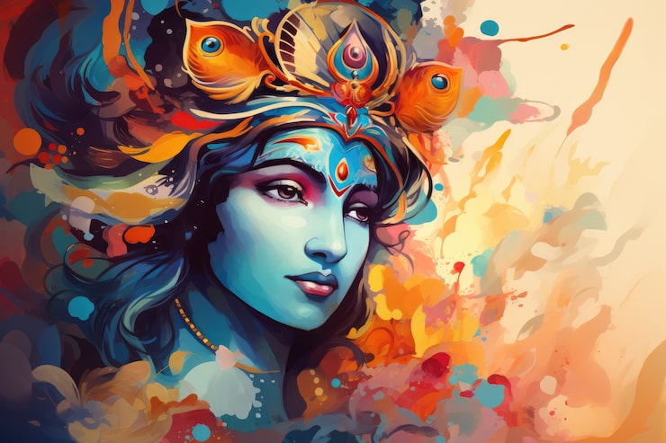 Miễn phí Photo bức tranh vẽ krishna