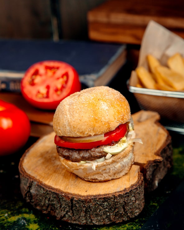 Miễn phí Photo hamburger cỡ lớn với khoai tây chiên