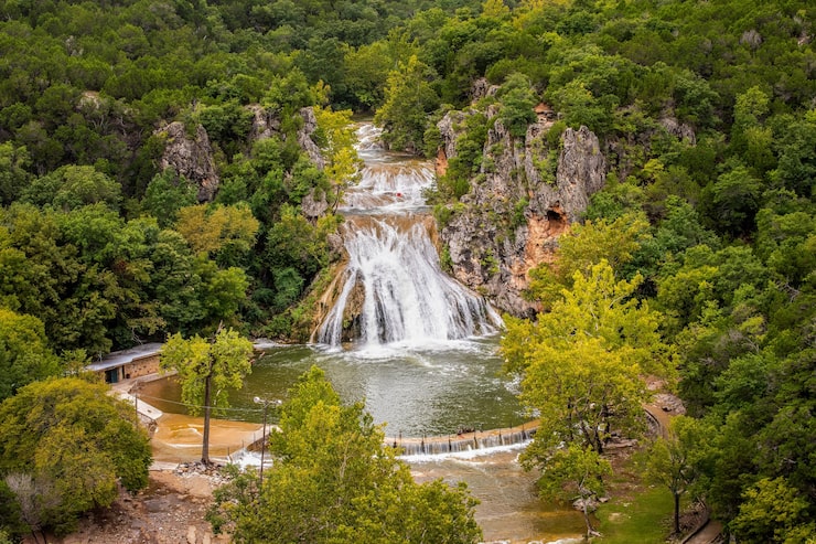 Miễn phí Photo khung cảnh tuyệt đẹp của thác turner ở miền trung oklahoma