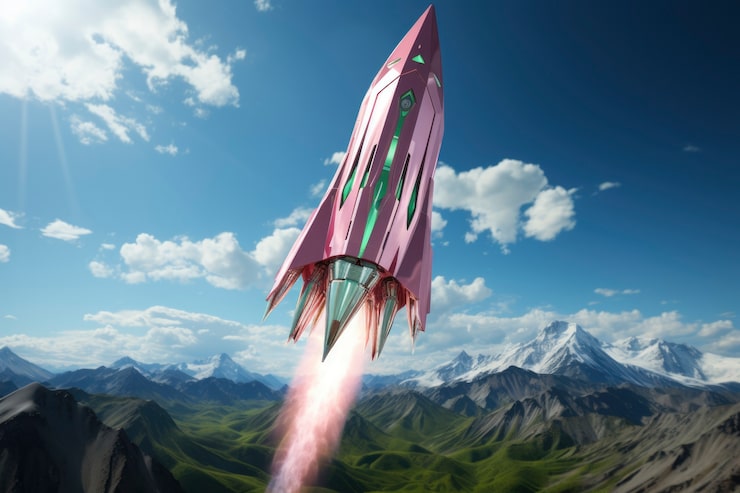 Ilmainen Kuva futuristinen avaruusraketti fantasiadesignilla