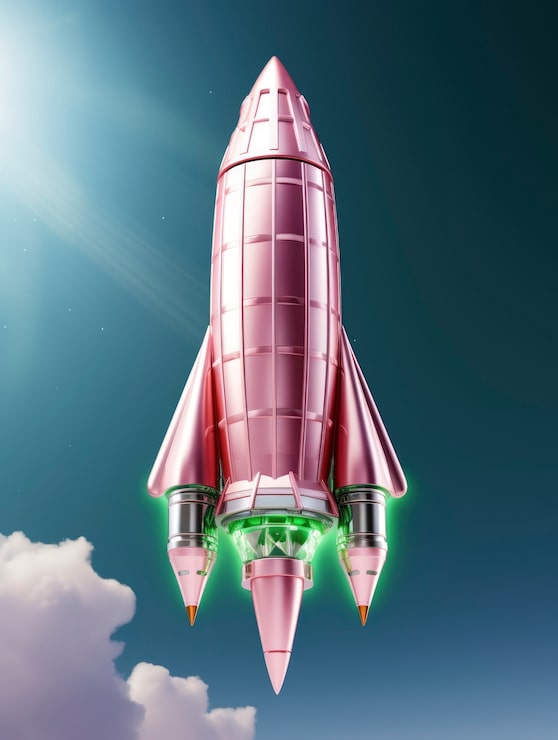 Ilmainen Kuva futuristinen avaruusraketti fantasiadesignilla