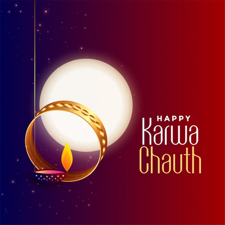 Ilmainen Vektori hyvää karwa chauth -taustaa