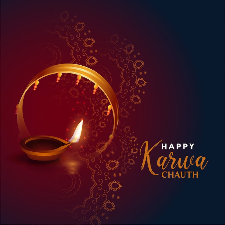 Ilmainen Vektori hyvää karwa chauth -taustaa