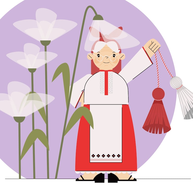 Ilmainen Vektori kaksiulotteinen baba marta -kuvitus