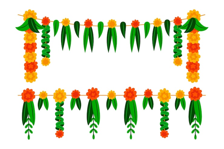 Ilmainen Vektori käsin piirretty ugadi-seppelekuvitus