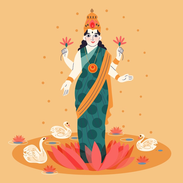 Ilmainen Vektori tasainen kuvitus vasant panchami -festivaalille