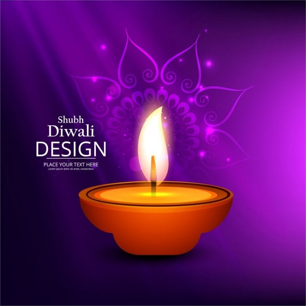 Ilmainen Vektori upea violetti tausta diwaliin