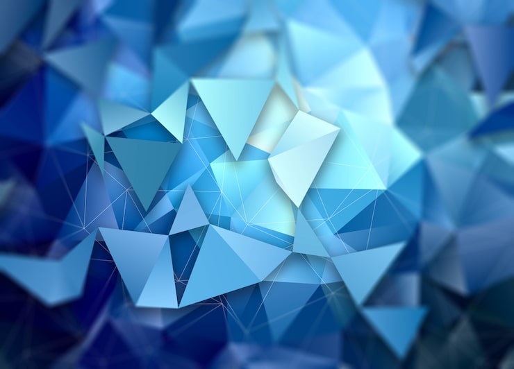 Photo gratuit abstrait 3d low poly