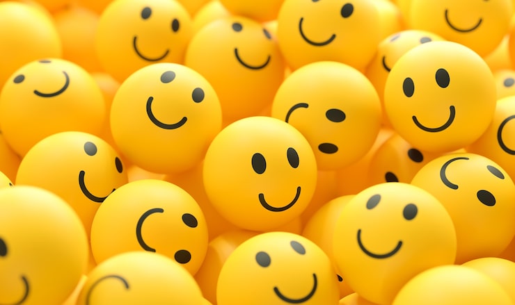 Photo gratuit arrangement d'émojis pour la journée mondiale du sourire